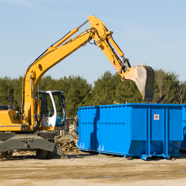 what size residential dumpster rentals are available in Frontenac